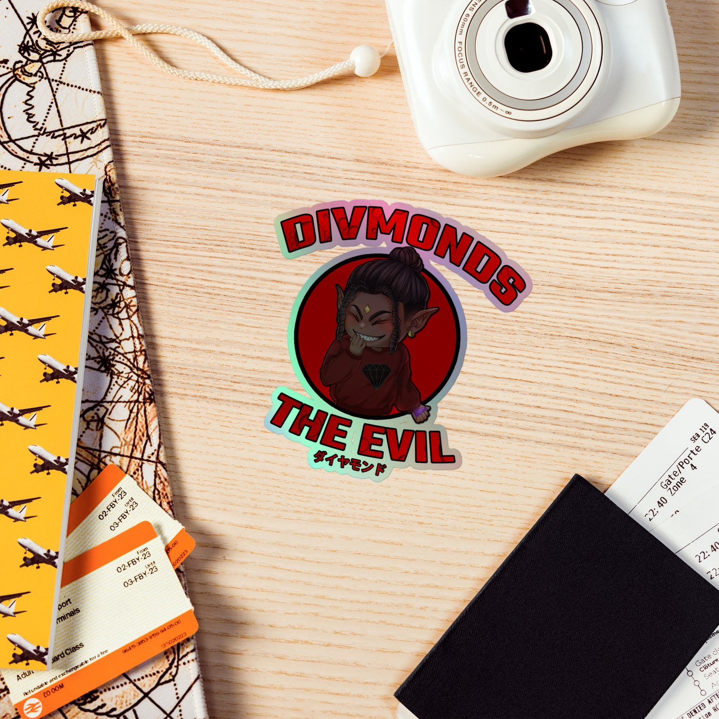 DIVMONDS THE EVIL - Holographic sticker