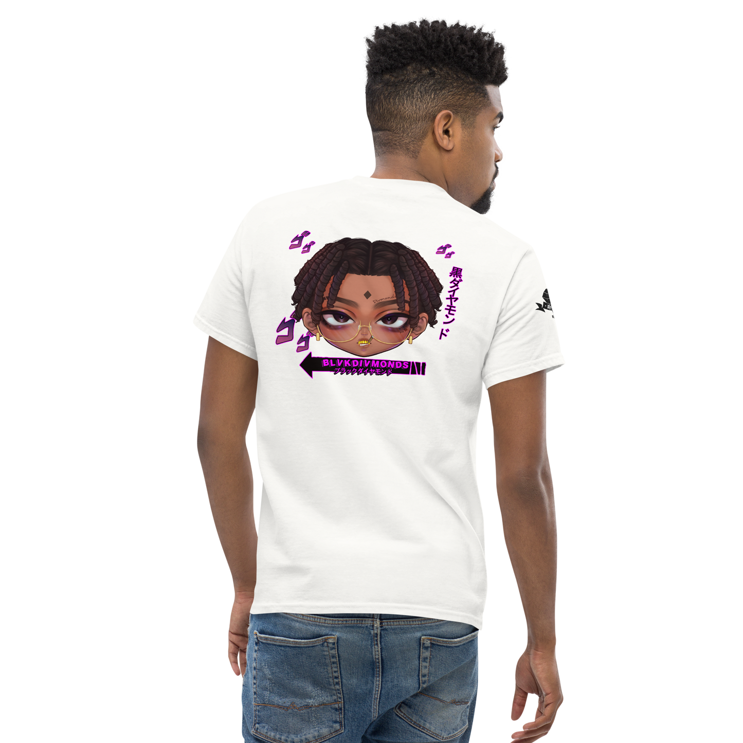 DIVMOND HEAD- POCKET TEE - WHITE